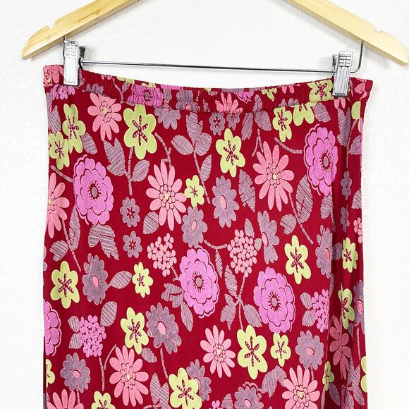 Casual Studio Vintage Y2K 90s Maximalist Phoebe Buffay Style Print Maxi Skirt M - Picture 2 of 11